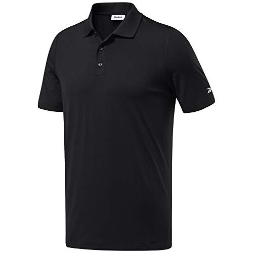 Reebok Men s Workout Ready ReeCycle Polo  Black  L