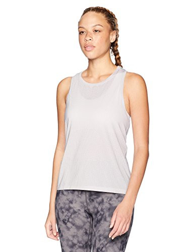 Reebok Women s Perforated Tank  Lavender Luck  Small