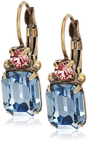 Sorrelli Women s Emerald Cut Crystal Drop Earring  Multi  1