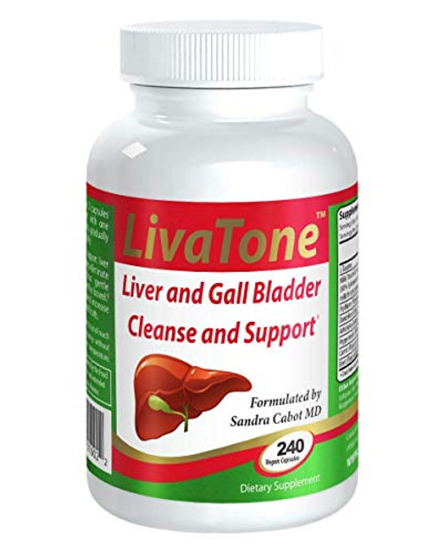 Livatone Liver and Gallbladder Cleanse  Dr  Formulated Liver Cleanse and Detox Pills  Milk Thistle   Antioxidants  240 Capsules   Free Liver Cleanse Book