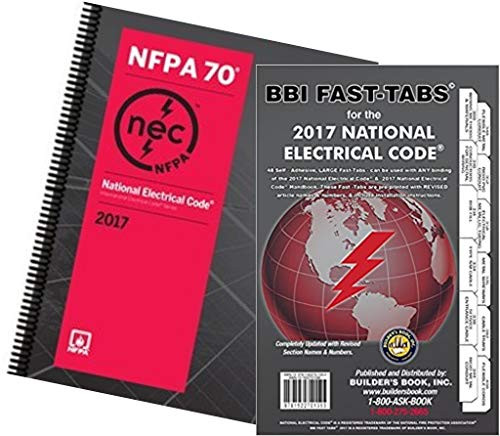 NFPA 70  National Electrical Code  NEC  Spiralbound and Fast Tabs  2017 Edition  Set