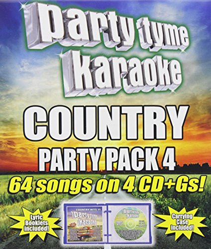 Party Tyme Karaoke   Country Party Pack 4  4 CD  64 Song Party Pack