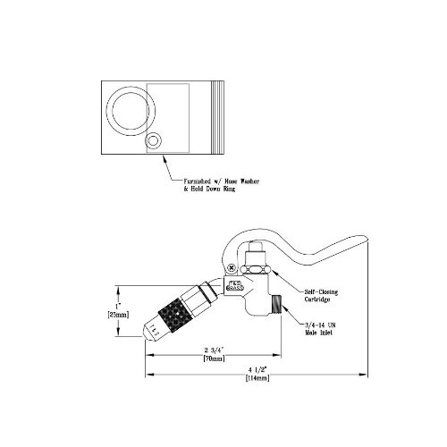 T S Brass 009548 40 B 0974 Bedpan Spray Valve Assembly