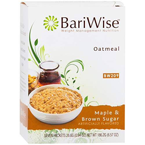 BariWise Low Carb High Protein Oatmeal   Instant Diet Hot Oatmeals   Maple   Brown Sugar   Low Carb  Low Calorie  Low Fat  Aspartame Free   3 Box Value Pack  Save 10