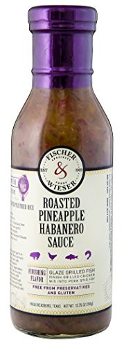 Fischer   Wieser Roasted Pineapple Habanero Sauce  13 75 Ounce  6 Count
