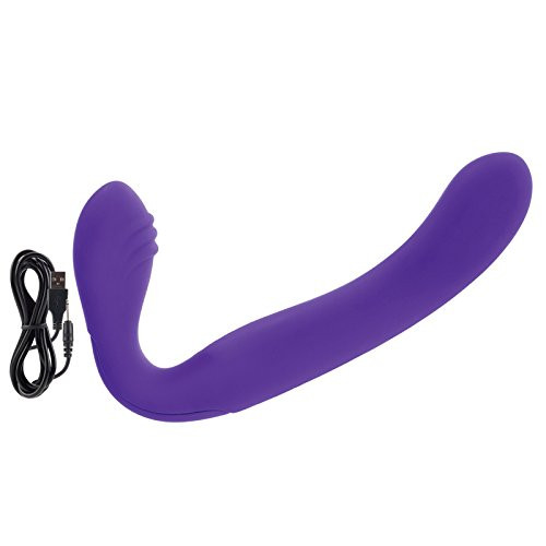 California Exotic Novelties Rechargeable Silicone Love Rider Strapless Strap On  Purple