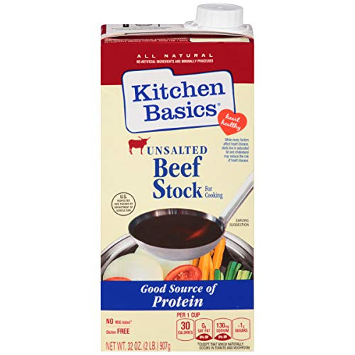 Kitchen Basics All Natural Unsalted Beef Stock  32 fl oz  Pack of 12