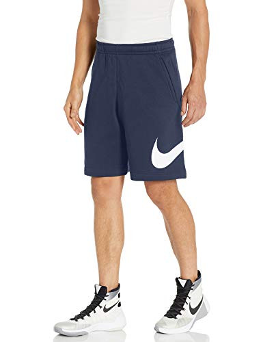 Nike Men s Sportswear Club Short Basketball Graphic  Midnight Navy White White  Small