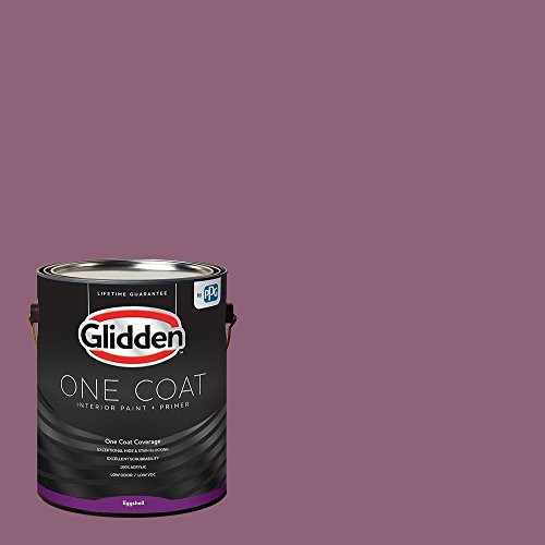 Glidden Interior Paint   Primer  Purple Victorian Plum  One Coat  Eggshell  1 Gallon