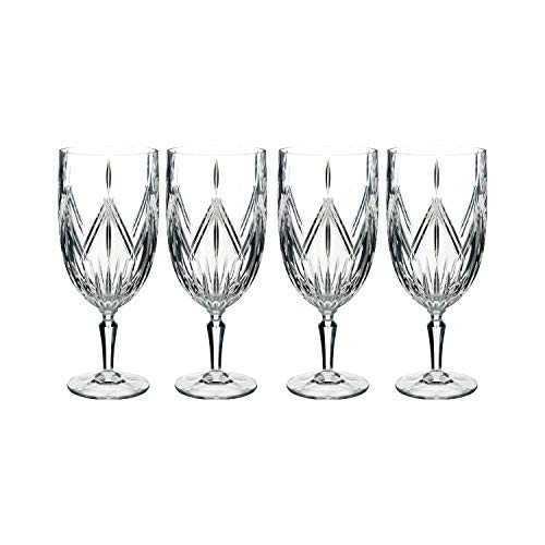 Marquis By Waterford Lacey Iced Beverage Set of 4  18 ounce  Clear