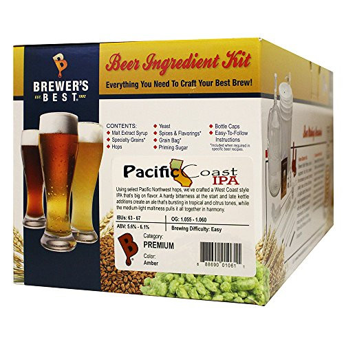 Brewer s Best Home Brew Beer Ingredient Recipe Kit  5 Gallon    Pacific Coast IPA