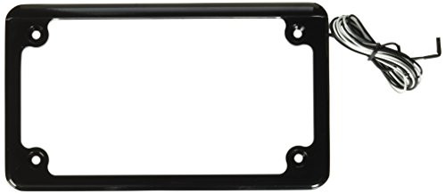 Custom Dynamics LPF HRZ B LP License Plate Frame  Flat Style Black