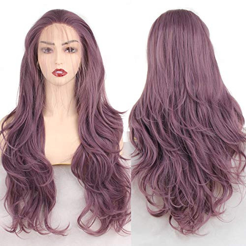 Xtrend 24 Purple Long Wavy Lace Front Wig Glueless Synthetic Lace Front Wigs for Fashion Women Pre Natural Wavy Wave Lace Wigs with Baby Hair Pre Plucked Hairline Purple Xtrend 24 Purple Long Wavy Lace Front Wig Glueless Synthetic Lace Front Wigs for Fashion Women Pre Natural Wavy Wave Lace Wigs with Baby Hair Pre Plucked Hairline Purple