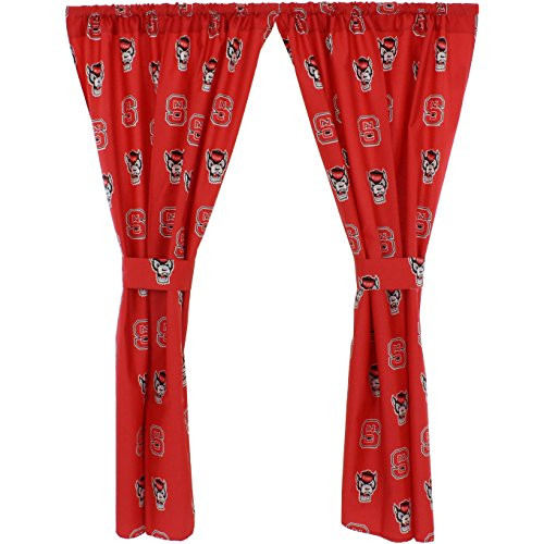 College Covers North Carolina State Wolfpack Printed Curtain Panels  42  x 84