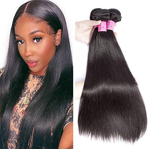 Brazilian Straight Human Hair Bundles Straight Virgin Hair Bundles 10A Unprocessed Weave Hair Human Bundles  12 14 16 Inch Brazilian Straight Human Hair Bundles Straight Virgin Hair Bundles 10A Unprocessed Weave Hair Human Bundles  12 14 16 Inch