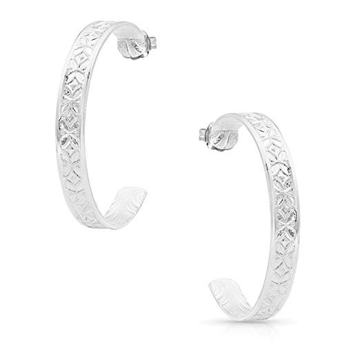 Montana Silversmiths Harlequin Hoop Earrings
