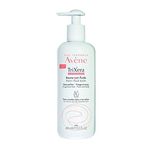 Eau Thermale Avene Trixera Nutrition Nutri Fluid Balm  Ceramides  Very Dry  Face and Body  Pump  13 5 oz