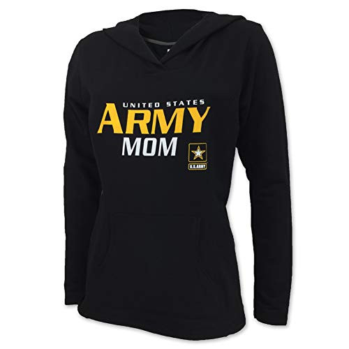 Armed Forces Gear Ladies United States Army Mom Hood Black   Large  Black