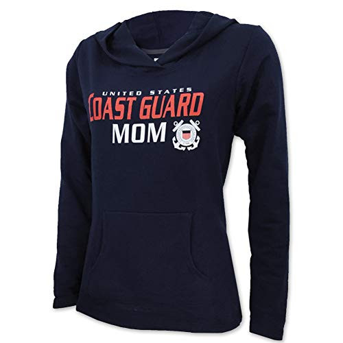 Armed Forces Gear Ladies United States Coast Guard Mom Hood  Navy   Large  Navy
