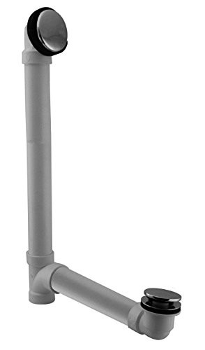 Westbrass 493244H 26 Illusionary 12    4  Schedule 40 PVC Waste and Overflow with Tip Toe Bath Drain  Polished Chrome
