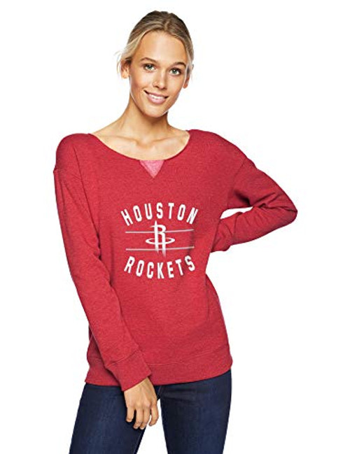 OTS NBA Houston Rockets Women s Singleback Fleece Pullover Rush Valley Medium OTS NBA Houston Rockets Women s Singleback Fleece Pullover Rush Valley Medium