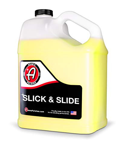 Adams Slick   Slide Detail Spray   Hyper Slick Polymer Resin Technology Car Wash Spray Sealant   Car Wax Top Coat Quick Detailer Provides Superior Gloss  Shine  Slickness  Gallon