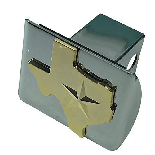 Poker Weight Gold Colored State of Texas with Star Metal Emblem on Chrome Metal Hitch Cove Poker Weight Gold Colored State of Texas with Star Metal Emblem on Chrome Metal Hitch Cove