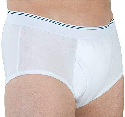 Men s Urinary Incontinence Underwear 3 Packs Mens Incontinence Briefs Washable Reusable Incontinence Overnight Underwear with Cotton Pad  Leakproof Boxer for Men X Large