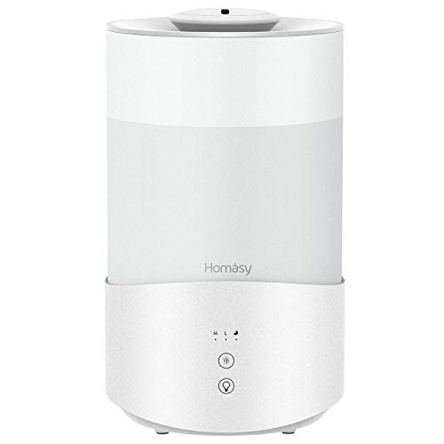 Homasy 4L Cool Mist Humidifier Essencial Oil Diffuser up to 50H Top Filling Humidifier for Bedroom 24dB Quiet Humidifier Auto Shut off White Homasy 4L Cool Mist Humidifier Essencial Oil Diffuser up to 50H Top Filling Humidifier for Bedroom 24dB Quiet Humidifier Auto Shut off White