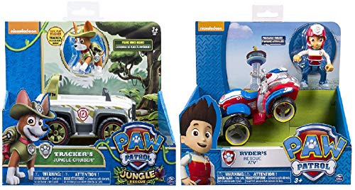 Paw Patrol Ryder s Rescue ATV Jungle Rescue Trackers Jungle Cruiser Vehicle Figure Includes Blizy Pen Paw Patrol Ryder s Rescue ATV Jungle Rescue Trackers Jungle Cruiser Vehicle Figure Includes Blizy Pen