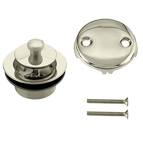 Westbrass Twist Close Tub Trim Set with Two Hole Overflow Faceplate Polished Brass D94 2 01 Westbrass Twist Close Tub Trim Set with Two Hole Overflow Faceplate Polished Brass D94 2 01