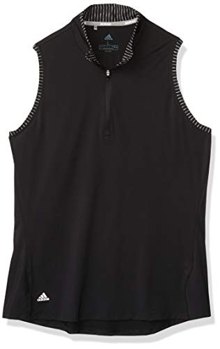 adidas Golf Ultimate365 Space Dye Sleeveless Polo Shirt  Black  X Large