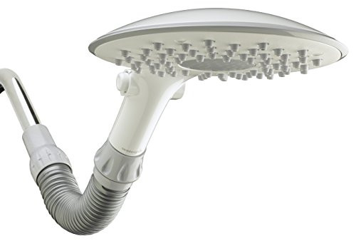 Waterpik Shower Head - Flexible Neck 6-Mode Rainfall Rain Shower, 2.5 GPM - White, CF-201