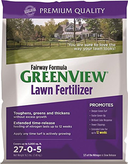 GreenView Fairway Formula Lawn Fertilizer - 16.5 lb bag, Covers 5,000 Sq. Ft.