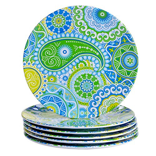 Certified International Boho 9" Salad/Dessert Plate (Set of 6), Multicolor
