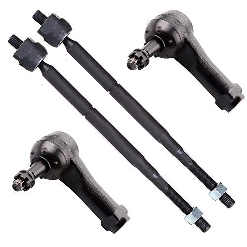 SCITOO 4pcs Front Suspension Kit   2 Outer 2 Inner Tie Rod End ES800030 EV80445 2005 2006 2007 2008 2009 2010 2011 For Chevrolet Cobalt HHR For Pontiac G5 For Saturn Ion