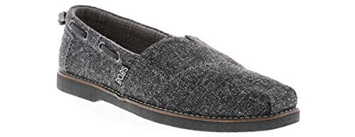 Skechers Bobs Chill Luxe   Urban Frost Womens Slip On Flats  Charcoal  7 5