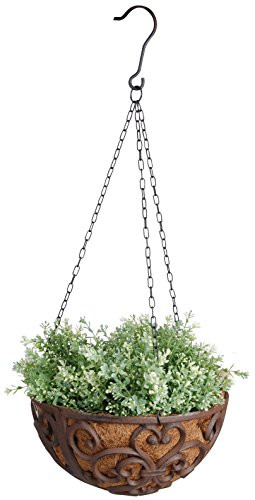 Esschert Design USA BPH26 Cast Iron Hanging Basket  12 Inch