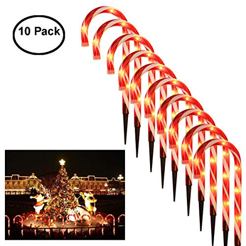 Christmas Pathway Lights 10 Sets Candy Cane Lights 15 Tall Pre Lit with 5 Tungsten Bulbs Per Candy Cane Light Decor Outdoor Christmas Candy Cane Pathway Markers Decorations Candy Cane Pathway Lights Christmas Pathway Lights 10 Sets Candy Cane Lights 15 Tall Pre Lit with 5 Tungsten Bulbs Per Candy Cane Light Decor Outdoor Christmas Candy Cane Pathway Markers Decorations Candy Cane Pathway Lights