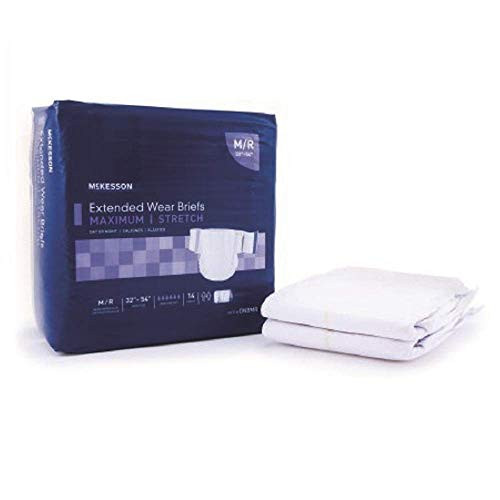 McKesson ONBMR Extended Wear Incontinent Brief  Medium  Pack of 56