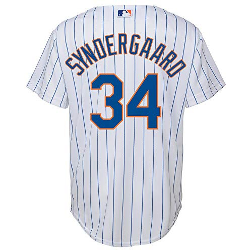 Noah Syndergaard New York Mets Youth 8 20 White Home Cool Base Replica Jersey  X Large 18 20