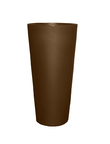 Tusco Products CTR20ES Cosmopolitan Round Garden Planter  Espresso