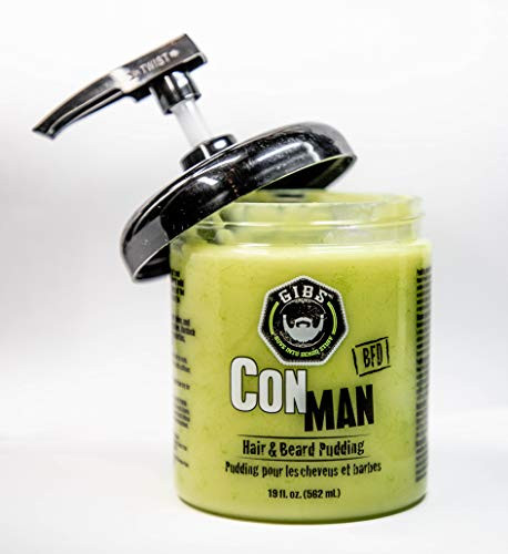 GIBS Grooming Con Man Hair   Beard Pudding  19 Fl Oz