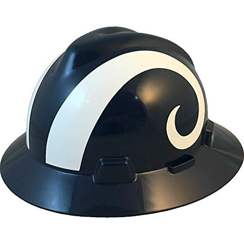 MSA 10194811 NFL V Gard Full Brim Hard Hat  Los Angeles Rams