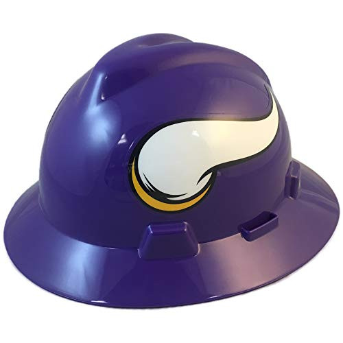 MSA 10194772 NFL V Gard Full Brim Hard Hat  Minnesota Vikings