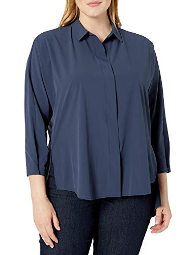 NIC ZOE Women s Blouse  Dark Indigo  M