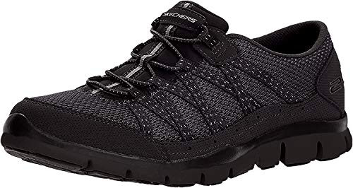 Skechers Women s Gratis Strolling Sneaker  BBK  9 5 M US