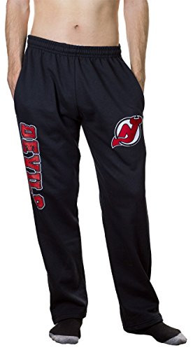NHL Men s Premium Fleece Official Team Sweatpants  New Jersey Devils  Medium
