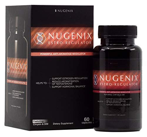 Nugenix Estro Regulator   Powerful Estrogen Blocker for Men  Testosterone Booster  DIM Supplement  Aromatase Inhibitor   60 Capsules