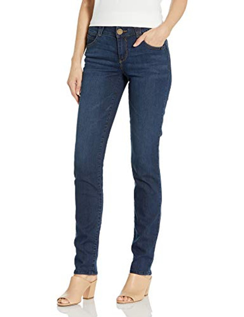 Democracy Women s Ab Solution Straight Leg Jean  Indigo  8